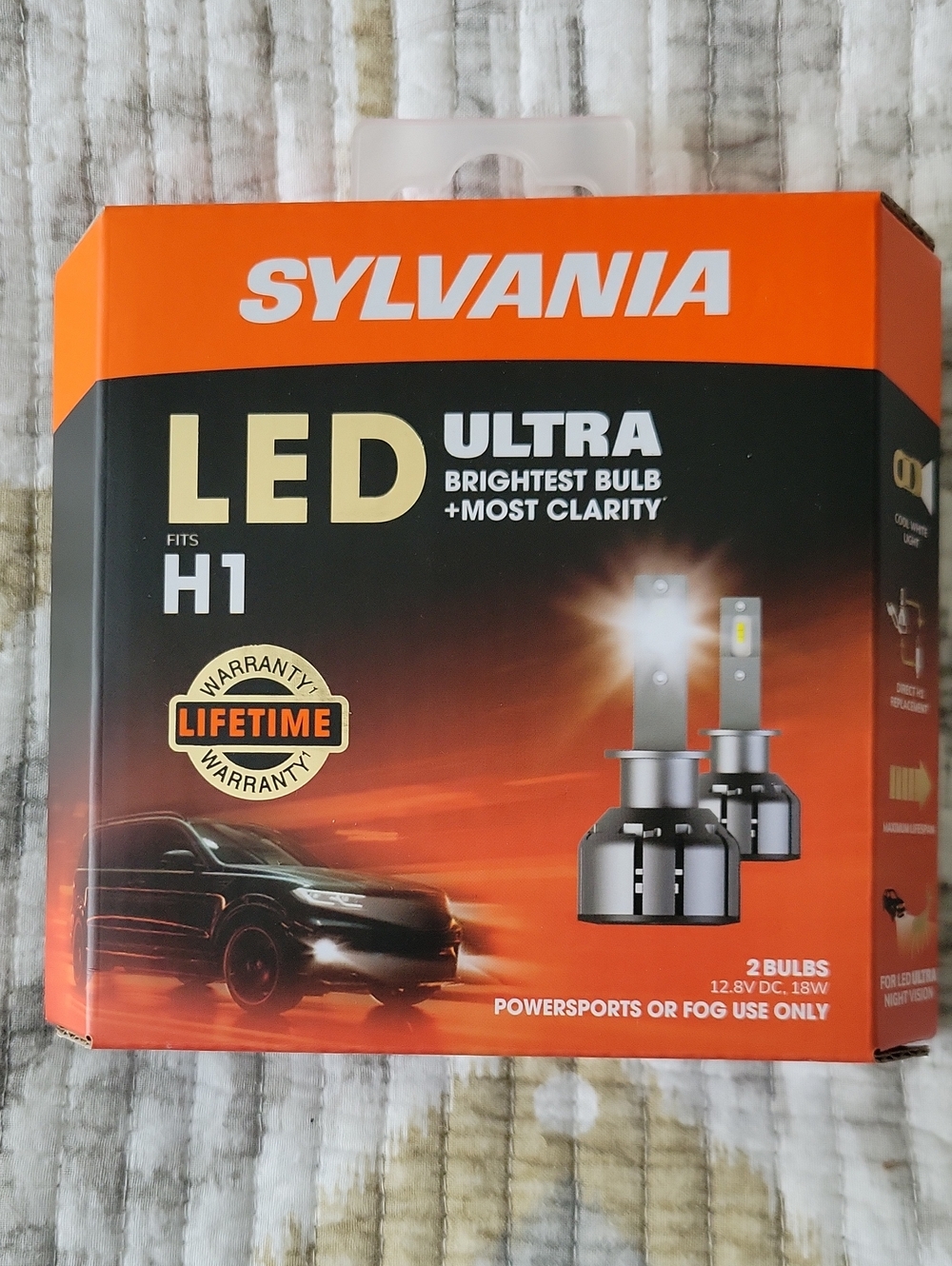 Sylvania LED Ultra H1 Bulbs Set (2) NWT  Brightest & Most Clarity Fits H1